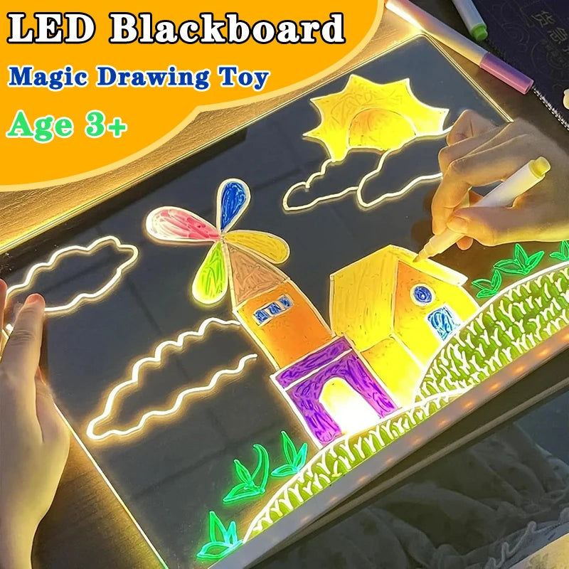 LED light Drawing Board for Kids