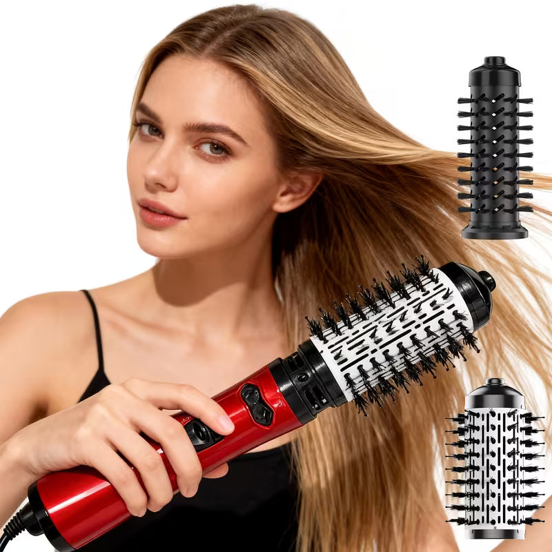 4-in-1 Rotating Hot Air Brush & Hair Dryer